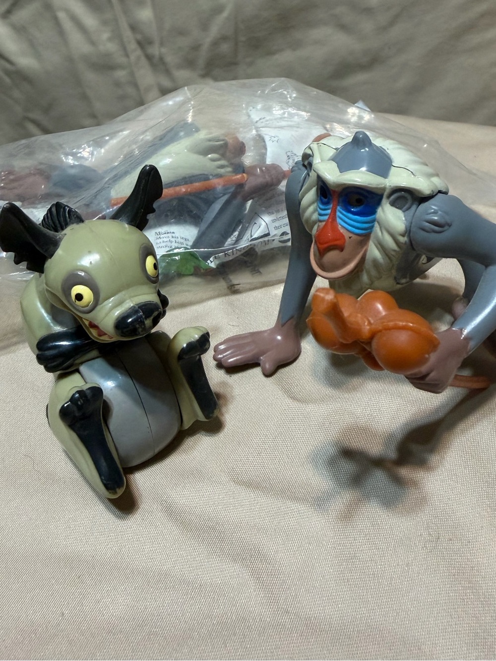 Disney The Lion King 2 Rafiki and 1 Hyena Figure Set - Gray/Beige/Orange